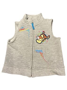 3/$20 Early Y2K Tigger Sleeveless Zip Vest